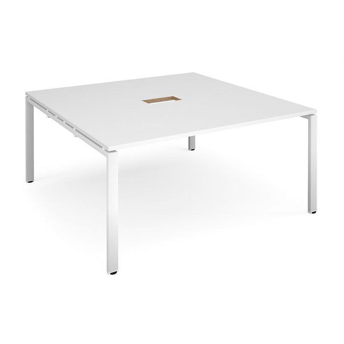 Adapt square boardroom table with central cutout Tables Dams 