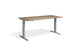 Advance Height Adjustable Desk Desking Lavoro Silver 1200 x 800 Grey Nebraska Oak