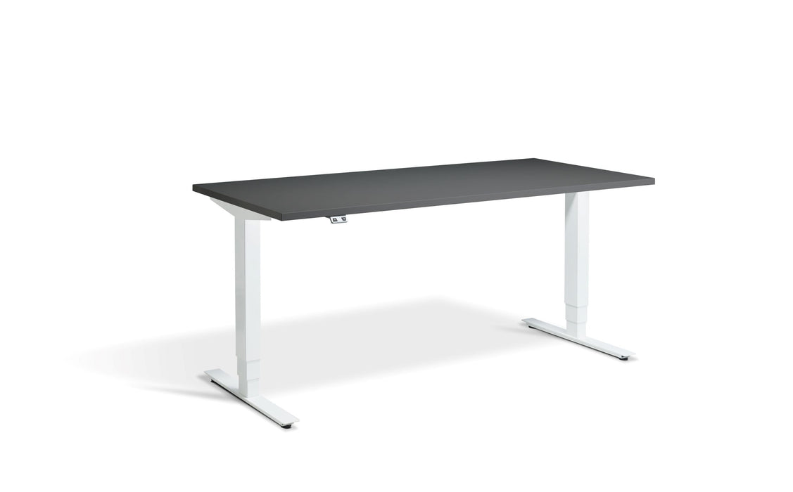 Advance Height Adjustable Desk Desking Lavoro White 1200 x 800 Graphite