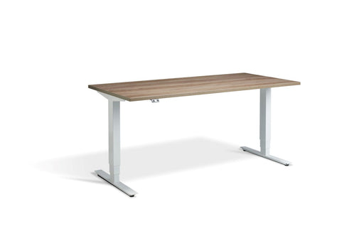 Advance Height Adjustable Desk Desking Lavoro White 1200 x 800 Grey Nebraska Oak
