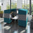 Alban Four Person Covered Meeting Booth SOFT SEATING Social Spaces 