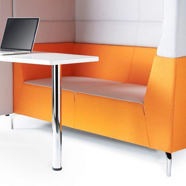 Alban Six Person Covered Meeting Booth SOFT SEATING Social Spaces 