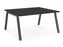 Albion A Frame Bench Desk Meeting Table - Black Metal Frame BENCH DESKS Workstories 2 Person 1200mm x 1600mm Anthracite
