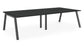 Albion A Frame Bench Desk Meeting Table - Black Metal Frame BENCH DESKS Workstories 4 Person 2800mm x 1600mm Anthracite