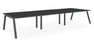 Albion A Frame Bench Desk Meeting Table - Black Metal Frame BENCH DESKS Workstories 6 Person 4800mm x 1600mm Anthracite