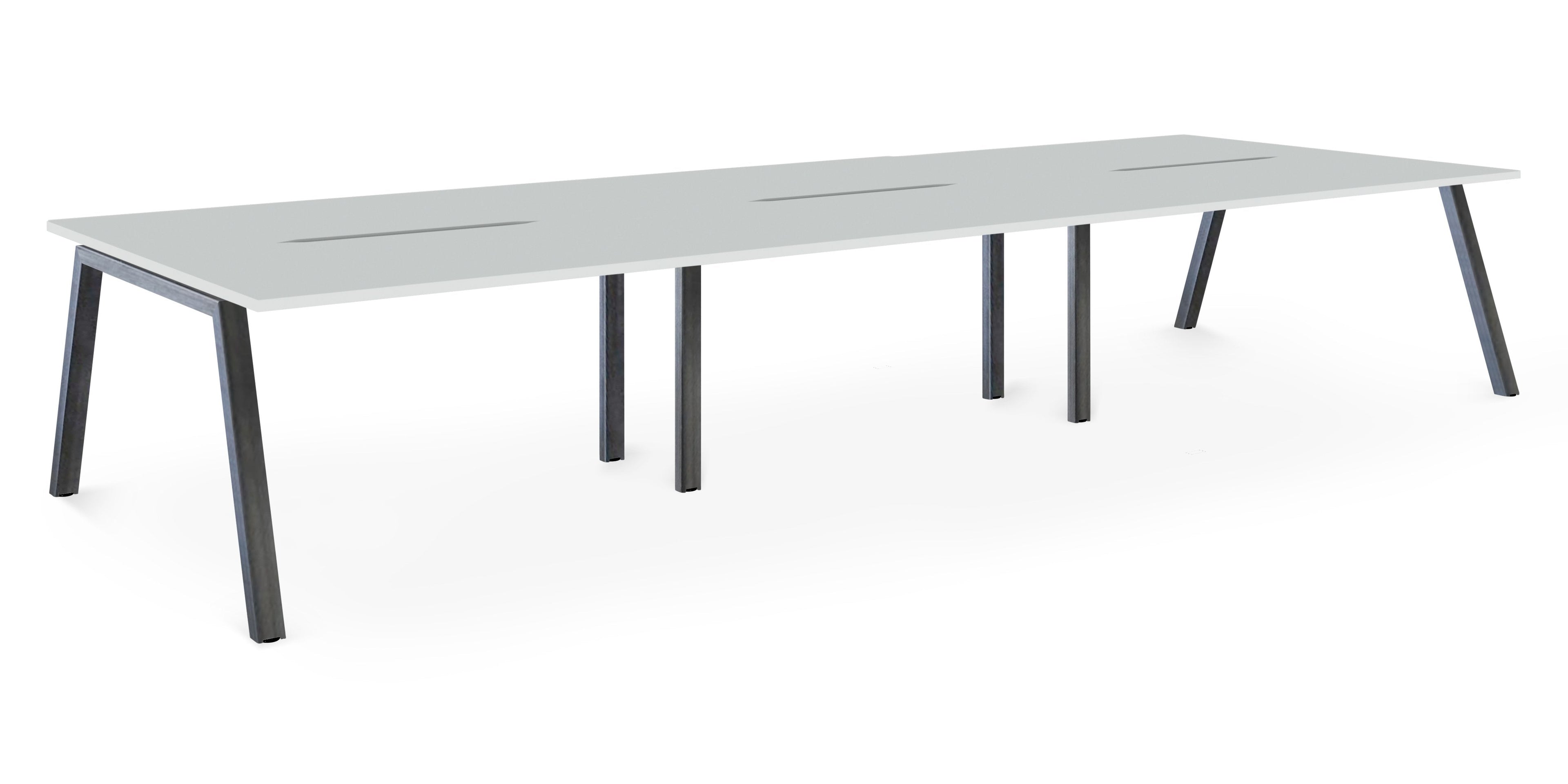 Albion A Frame Bench Desk Meeting Table - Raw Metal Frame BENCH DESKS Workstories 