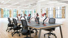 Albion A Frame Bench Desk Meeting Table - Raw Metal Frame BENCH DESKS Workstories 