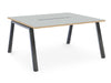Albion A Frame Bench Desk Meeting Table - Raw Metal Frame BENCH DESKS Workstories 