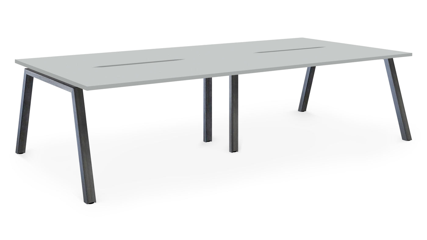 Albion A Frame Bench Desk Meeting Table - Raw Metal Frame BENCH DESKS Workstories 