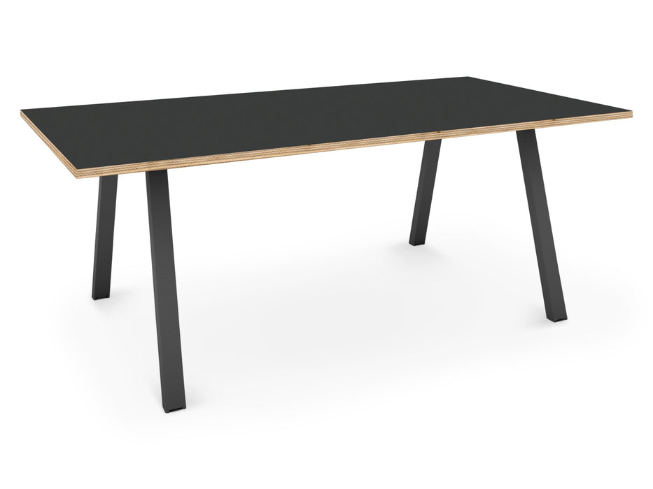 Albion A Frame Meeting Table - Black Finish Frame Meeting Tables Workstories 2000mm x 800mm Black Anthracite/Ply