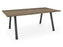 Albion A Frame Meeting Table - Black Finish Frame Meeting Tables Workstories 2000mm x 800mm Black Grey Nebraska Oak