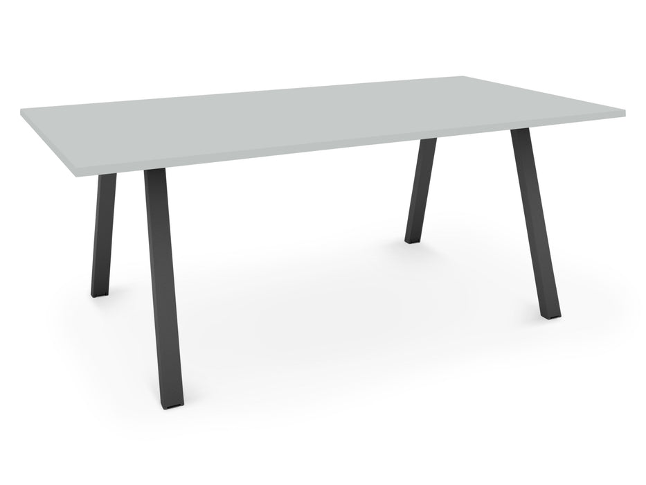 Albion A Frame Meeting Table - Black Finish Frame Meeting Tables Workstories 2000mm x 800mm Black Light Grey