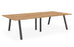 Albion A Frame Meeting Table - Black Finish Frame Meeting Tables Workstories 3600mm x 1400mm Black Gold Craft Oak