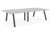 Albion A Frame Meeting Table - Black Finish Frame Meeting Tables Workstories 3600mm x 1400mm Black Light Grey