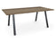 Albion A Frame Meeting Tables - Raw Finish Frame BENCH DESKS Workstories 2000mm x 800mm Raw Grey Nebraska Oak