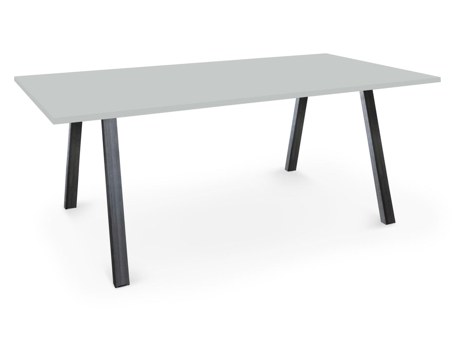 Albion A Frame Meeting Tables - Raw Finish Frame BENCH DESKS Workstories 2000mm x 800mm Raw Light Grey