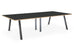 Albion A Frame Meeting Tables - Raw Finish Frame BENCH DESKS Workstories 3600mm x 1400mm Raw Anthracite/Ply