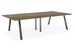 Albion A Frame Meeting Tables - Raw Finish Frame BENCH DESKS Workstories 3600mm x 1400mm Raw Grey Nebraska Oak