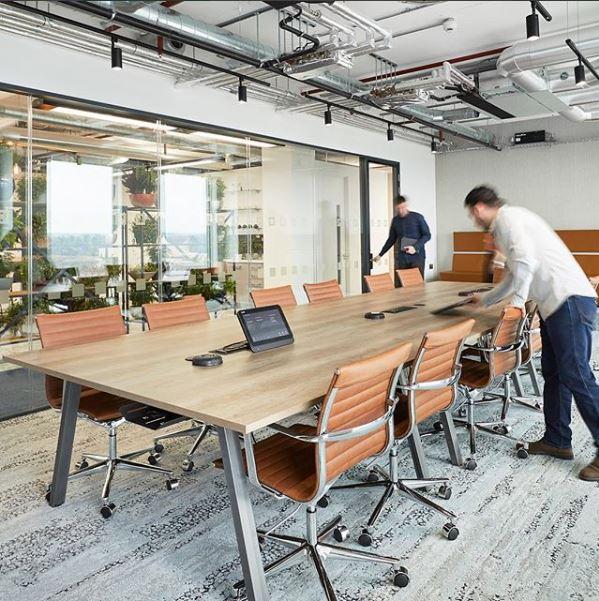 Albion A Frame Meeting Tables - Raw Finish Frame