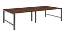 Albion Studio Frame Bench System - Raw Metal Frame BENCH DESKS Workstories 4 Person 3200mm x 1600mm Walnut