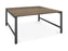 Albion Studio Frame Meeting Tables - Black Finish Frame BENCH DESKS Workstories 2000mm x 800mm Black Grey Nebraska Oak