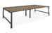 Albion Studio Frame Meeting Tables - Black Finish Frame BENCH DESKS Workstories 3600mm x 1400mm Black Grey Nebraska Oak