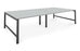 Albion Studio Frame Meeting Tables - Black Finish Frame BENCH DESKS Workstories 3600mm x 1400mm Black Light Grey
