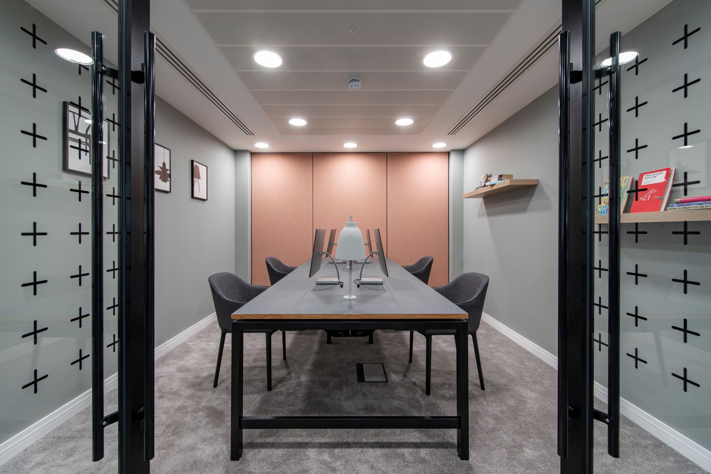 Albion Studio Frame Meeting Tables - Black Finish Frame