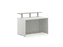 Allure Glass Shelf Desk Unit RECEPTION Imperial 