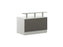 Allure Glass Shelf Desk Unit RECEPTION Imperial 800mm Single 