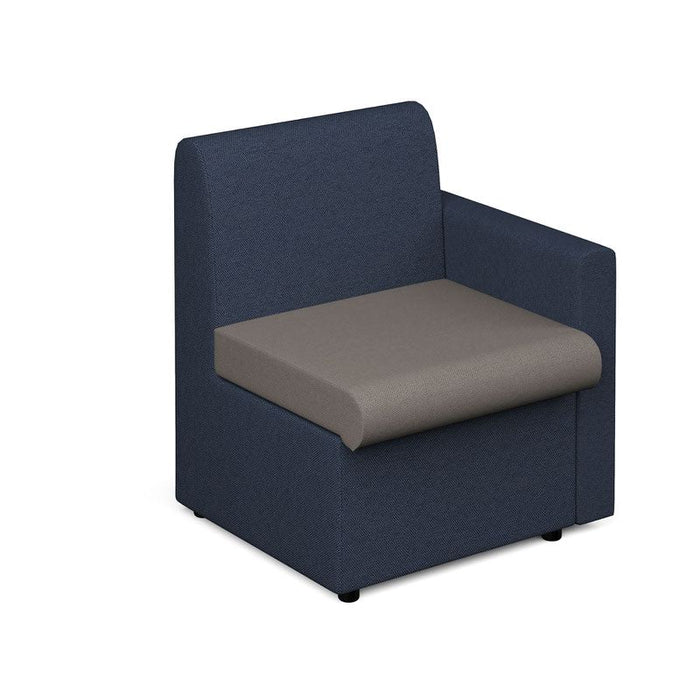 Alto modular reception seating with left hand arm Soft Seating Dams 