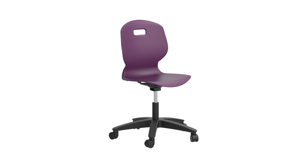 Arc Swivel Chair Classroom Chair TC Group Grape 