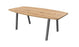 Arches Barrel Shape Meeting Table with Metal Legs Desking Buronomic Aluminium Timber 