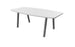Arches Barrel Shape Meeting Table with Metal Legs Desking Buronomic White Grey 