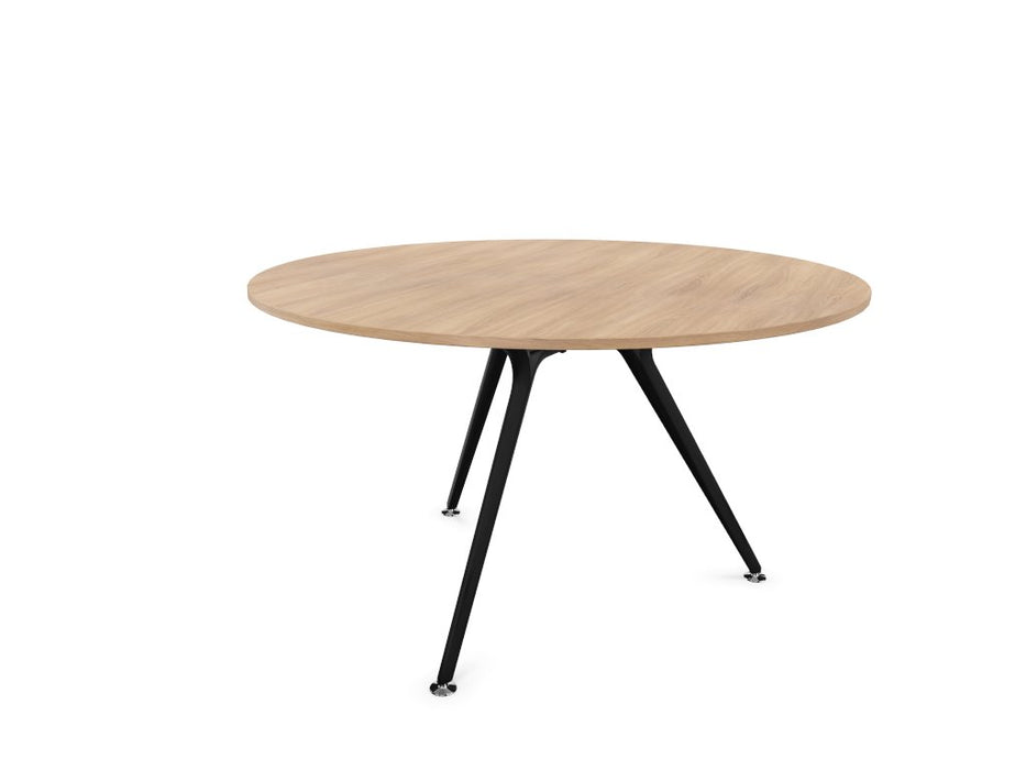Arkitek Circular Meeting Table BOARDROOM Actiu Black Chestnut 1000mm Diameter