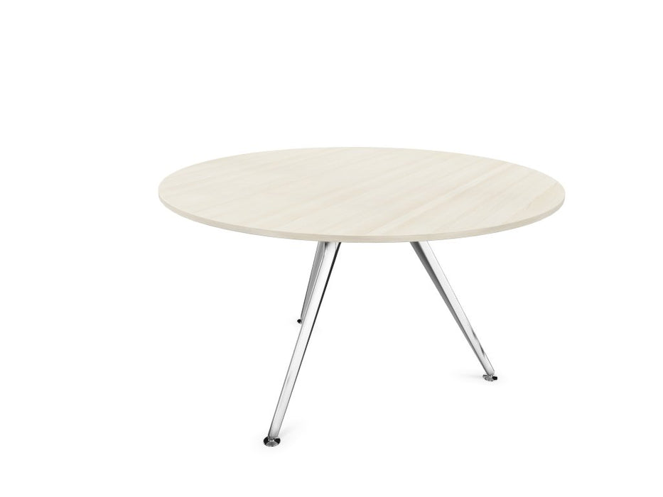Arkitek Circular Meeting Table BOARDROOM Actiu Polished Lime Oak 1000mm Diameter
