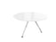 Arkitek Circular Meeting Table BOARDROOM Actiu Polished White Glass 1000mm Diameter