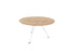 Arkitek Circular Meeting Table BOARDROOM Actiu White Chestnut 1000mm Diameter