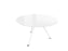 Arkitek Circular Meeting Table BOARDROOM Actiu White White Glass 1000mm Diameter