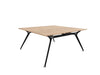 Arkitek Designer Bench Desk with Black Frame Office Bench Desks Actiu Chestnut None 2 Person