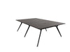 Arkitek Designer Bench Desk with Black Frame Office Bench Desks Actiu Dark Oak Cable Tray + Cable Access 4 Person