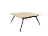Arkitek Designer Bench Desk with Black Frame Office Bench Desks Actiu Light Oak Cable Tray + Cable Access 2 Person