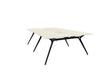 Arkitek Designer Bench Desk with Black Frame Office Bench Desks Actiu Lime Oak Cable Tray + Cable Access 4 Person