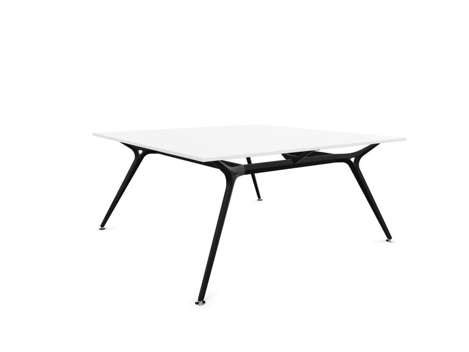 Arkitek Designer Bench Desk with Black Frame Office Bench Desks Actiu White None 2 Person