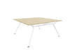 Arkitek Designer Bench Desk with White Frame Office Bench Desks Actiu Light Oak None 2 Person