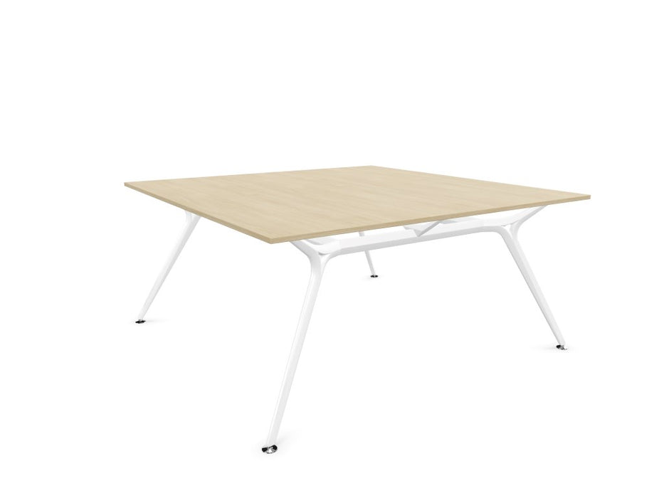 Arkitek Designer Bench Desk with White Frame Office Bench Desks Actiu Light Oak None 2 Person