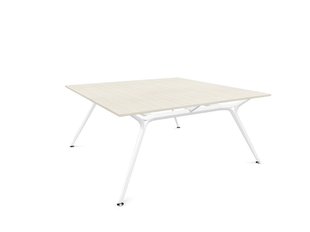 Arkitek Designer Bench Desk with White Frame Office Bench Desks Actiu Lime Oak None 2 Person