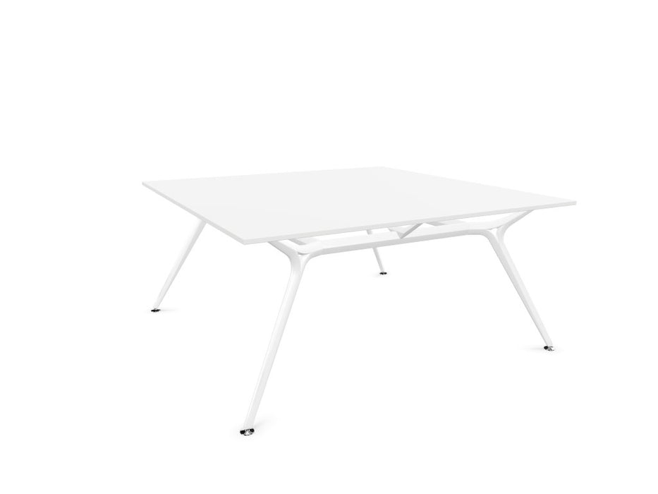 Arkitek Designer Bench Desk with White Frame Office Bench Desks Actiu White None 2 Person