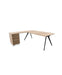 Arkitek Executive desk with supported return - Black Frame executive office desks Actiu 