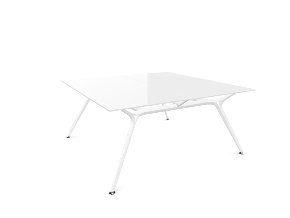 Arkitek Glass Meeting Tables GLASS DESKS Actiu White White Glass 1600mm x 1600mm